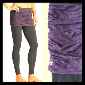 NWOT Athleta 2 in 1 Two in One full length legging